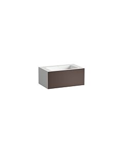 Laufen FOLIO washbasin H580FO35231111 804x500x350 mm, with tap ledge, with one tap hole, centered, without overflow, color: Shade Earth