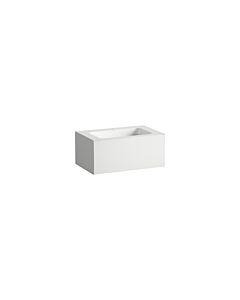 Lavabo Laufen FOLIO H580FO35251111 804 x 500 x 350 mm, avec plage de robinetterie, un trou de robinetterie centré, sans trop-plein, blanc mat