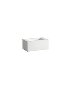 Lavabo Laufen FOLIO H580FO35251121 804 x 450 x 350 mm, sans plage de robinetterie, sans perçage pour robinetterie, sans trop-plein, blanc mat