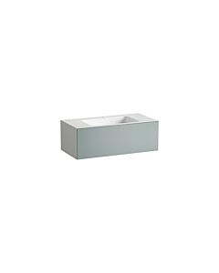 Laufen FOLIO Washbasin H580FO45211111 1004x500x350 mm, with armrest, 1 hand basin without oil, Fossil Grey