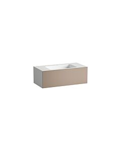 Laufen FOLIO washbasin H580FO45221111 1004x500x350 mm, with tap ledge, with one tap hole, centered, without overflow, color: Moonstone