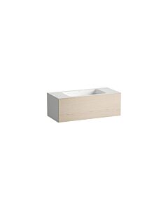 Laufen FOLIO washbasin H580FO45241121 1004x450x350 mm, without tap ledge, without tap hole, without overflow, brushed oak