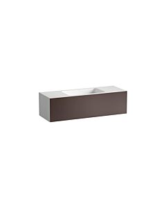 Lavabo Laufen FOLIO H580FO55231121 1254 x 450 x 350 mm, sans plage de robinetterie, sans perçage pour robinetterie, sans trop-plein, coloris : Terre