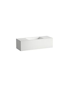 Laufen FOLIO washbasin unit H580FO55251121 1254x450x350 mm, without tap ledge, without tap hole, without overflow, matt white