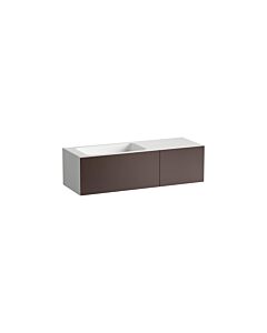 Laufen FOLIO washbasin H580FO75231121 1254x450x350 mm, without tap ledge, without tap hole, without overflow, color: Shade Earth