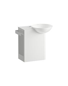 Lavabo encastré Laufen H585IN30001111 485 x 317 x 470 mm, tablette à gauche, un trou de robinetterie, sans trop-plein, blanc