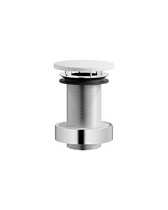 Bonde de lavabo Laufen H591LA30000001 pour lavabos sans trop-plein, 74 x 74 mm, non obturable, blanche