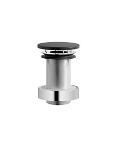 Bonde de lavabo Laufen H591LA37160001 74x74 mm, pour lavabos sans trop-plein, non obturable, noir mat