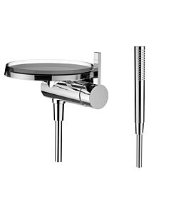 Laufen Kartell Einhebel-Unterputz-Duschenmischer  mit Deko Disc, H3313390041411, miit Handbrause