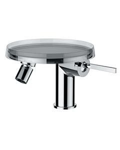 Laufen Kartell Einhebel-Bidetmischer mit Deco Disc H3413310041111, mit Ablaufgarnitur