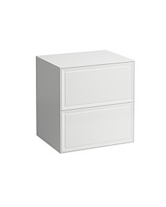 LAUFEN The new classic Schubladenelement/Sideboard H4060060856271 57,5x60x45,5cm, 2 Schubladen, Sideboard ohne Ausschnitt, Verkehrsgrau