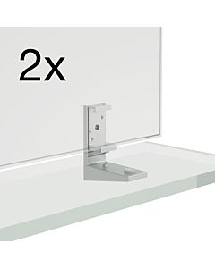 Laufen Frame 25 Set zur Fiexierung der Ablage am Spiegel, H4907179000001, 2 Stück