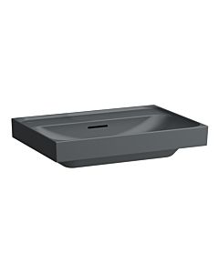 Laufen Meda Aufsatzwaschtisch H8161147581091 65x46cm, mit Überlauf, ohne Hahnloch, graphit matt
