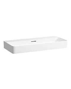 LAUFEN Val washbasin H8102877571091 with overflow, without tap hole, matt white, 95x42cm, can be built under