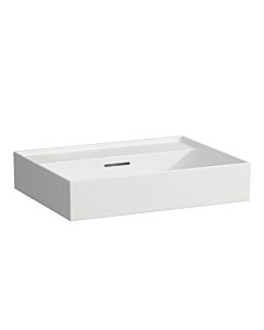 LAUFEN Kartell lavabo H8103337571091 , 60x46cm blanc mat, trop - plein, sans trou de coulée, le saphir céramique