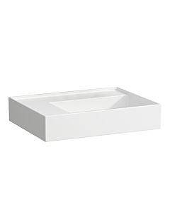 Laufen Kartell Waschtisch 8103350001121, 60x46cm, weiß, Ablage links, ohne Hahnloch, Saphirkeramik