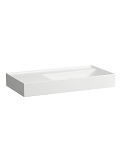 Laufen Kartell Waschtisch 8103394001121, 90x46cm, weiß LCC, Ablage links, ohne Hahnl., Saphirkeramik
