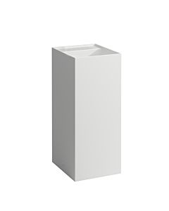 LAUFEN Kartell lavabo H8113317571121 37,5x43,5x90cm, sur pied, sans trop-plein, sans trou pour robinet, blanc mat