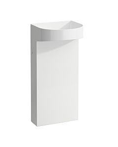 LAUFEN Sonar washbasin H8113417571121 38x41x90cm, floor-standing, without tap hole, without overflow, matt white