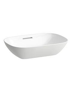 Laufen INO Waschtisch Schale 8123024001091, LCC, 50x36cm, ohne Hahnl., mit Überlauf, Saphirkeramik
