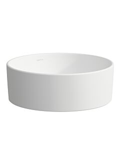 Vasque Laufen Savoy H8129427571121 Ø 42 cm, ronde, sans trop-plein ni trou de robinetterie, blanc mat