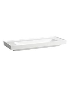 Laufen Meda lavabo H8141114001121 120x46cm, à encastrer, sans trop-plein, sans trou pour robinetterie, blanc avec LCC
