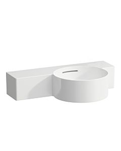 LAUFEN Val hand H8152847578131 55x31.5cm, shelf on the left, with overflow, without tap hole, can be cut, matt white