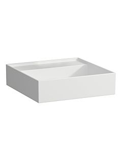 Laufen Kartell Handwaschbecken 8153317571121, 46x46cm, weiß matt, ohne Hahnloch, Saphirkeramik