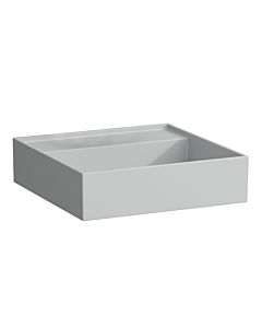 Laufen Kartell Handwaschbecken 8153317591121, 46x46cm, grau, ohne Hahnloch, Saphirkeramik