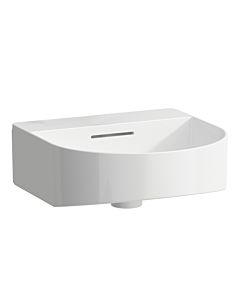 LAUFEN Sonar Aufsatzhandwaschbecken H8163414001091 41x42cm, Unterseite geschliffen, wandmontiert, mit Überlauf, ohne Hahnloch, LCC