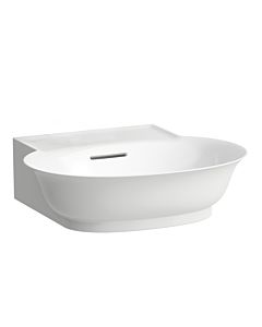 LAUFEN Le nouveau H8168520001091 poser classique H8168520001091 50x45cm, dessous rectifié, avec trop-plein, sans trou pour robinet, blanc