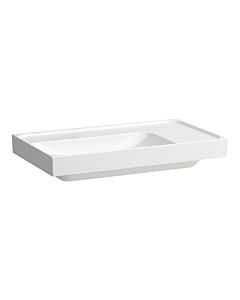 Laufen Meda washbasin H8171164001121 80x46cm, under-counter, shelf on the right, without overflow, without tap hole, white with LCC