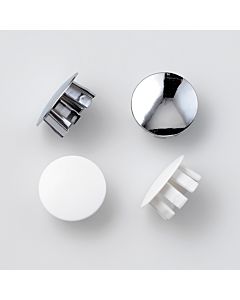 LAUFEN Abdeckkappen-Set H8928150000001 für Befestigung WB9, weiß, verchromt
