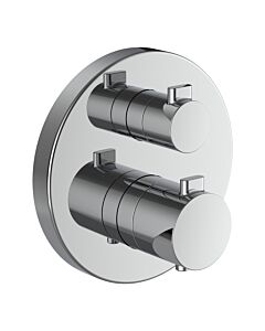 Laufen MEDA pre-assembled set HF506676100000 concealed 2-handle shower thermostat, chrome
