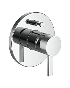 Laufen MEDA concealed bath mixer with pipe interrupter, chrome, complete installation set HF506689100000