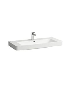 Laufen PRO X Waschtisch H8108697571041 105x46,5cm, Hahnloch, mit Überlauf, weiß matt