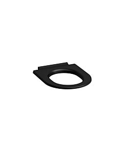 Abattant de toilette Laufen PRO X H8918647160001 noir mat, sans couvercle, charnières en acier inoxydable