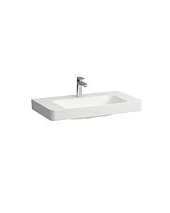 Laufen PRO X Waschtisch H8108677571041 85x46,5cm, Hahnloch, mit Überlauf, weiß matt