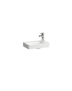 Laufen PRO X Handwaschbecken H8158647571141 48x28cm, mit Hahnlochbank rechts, Hahnloch, ohne Überlauf, weiß matt