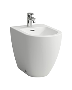 Bidet sur pied Laufen PRO X H8328614003021 54 x 36 cm, trou de robinetterie au centre, sans trou latéral pour le raccordement d&#39;eau, revêtement blanc Laufen Clean Coat