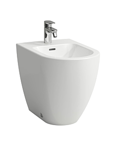Laufen PRO X Standbidet H8328610003021 54x36cm, trou de robinetterie au centre, sans trou latéral pour le raccordement d&#39;eau, blanc