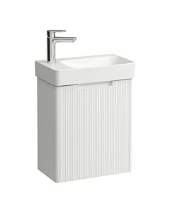Laufen Juna washbasin set H8658662601131 , 1 tap hole, without overflow, 480x280 mm, matt white