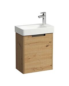 Laufen Juna Waschtisch-Set H8658672671141 1 Hahnloch, ohne Überlauf, 480x280 mm, Eiche