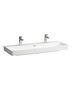 Laufen PRO X double washbasin H8148614001071 465x1200x160 mm, 1 tap hole, with overflow, white LCC