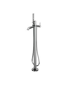 Laufen MEDA pedestal bath mixer HF506681100000 , 200 mm projection, with hose and shower head, chrome