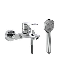 Laufen PRO X robinet de baignoire HF506960100600 avec flexible et douchette, chromé