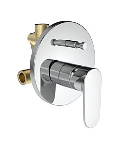 Mitigeur de bain monocommande encastré Laufen PRO X HF506981100000 , avec ensemble de vannes complet, chromé