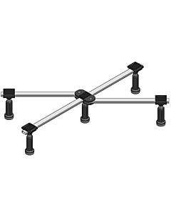 pied de receveur de douche mabo Sanitec DWF GIGA 101320 pour receveurs de douche de 750 x 800 à 1000 x 1000 mm