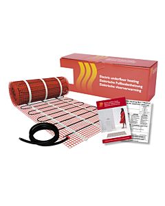 Tapis chauffant Riberger pour chauffage au sol électrique – paquet de 7 m², puissance : 150 W/m² (puissance totale : 1 050 W), auto-adhésif, étanche