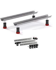 Mepa Wannenfuß mit ADS für Acrylbadewannen und Mepa Wannenleisten Set